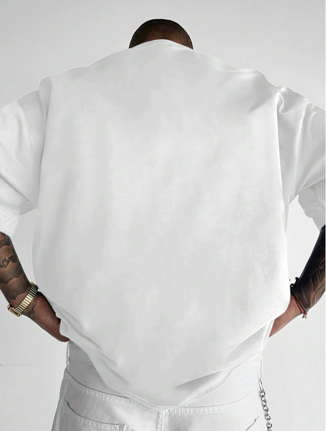 Men's Y2K Stylish Letter Prints Short Sleeve T-Shirt