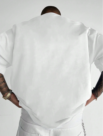 Men's Y2K Stylish Letter Prints Short Sleeve T-Shirt
